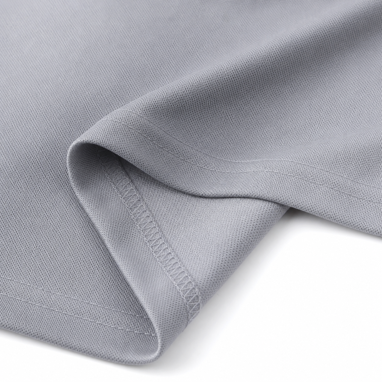 Close-up smooth breathable cool-dry performance knit texture for polo shirts